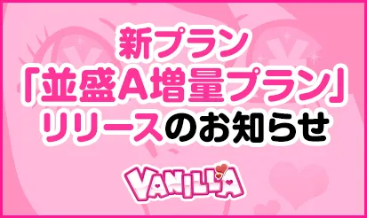 【バニラ】新プラン「並盛A増量プラン」リリースのお知らせ